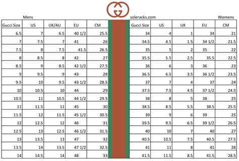 gucci size chart for kids